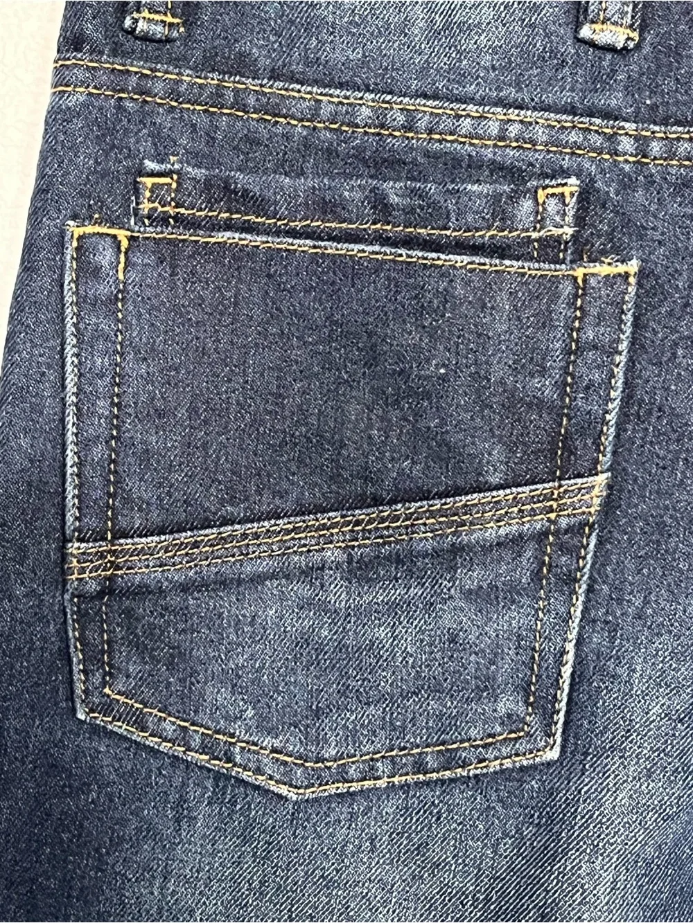 Huntington Girls Dark Wash Straight Leg Jeans Size 12 Pristine NWOT